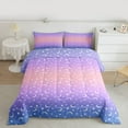thumbnail image 2 of jejeloiu Blue Purple Ombre Twin Comforter Sets,Starry Sky Star Bedding Set For Kids Reversible 2pcs, 2 of 8