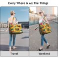 thumbnail image 4 of Sunflower Women's Large Weekend Travel Bag Moving Canvas Handbag Thick Double Layer Beach Weekend Travel Unisex Hospital Maternity Delivery with Toiletry Waterproof, 4 of 5