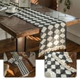 thumbnail image 3 of Chemin de Table Style Ferme pour Décorations de Café en Coton Tressé Rayé Mariages, 3 of 9