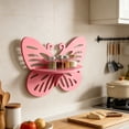 thumbnail image 6 of No Drill Wall Mounted Storage Shelf Adhesive Floating Shelves Bathroom Organizer Kitchen Storage Rack Small Space Wooden Wall Shelf Home Decor Holder Toiletries Cosmetics Display Rack, 6 of 6
