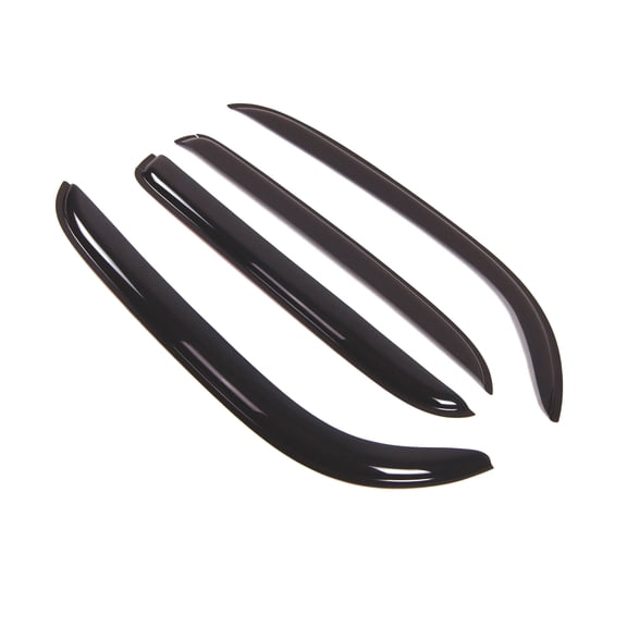 Tuningpros WD2-337 Outside Mount Window Visor Deflector Rain Guard Dark Smoke 4 Pcs Set For 2009-2015 Nissan Cube