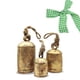 thumbnail image 2 of XWSHYW Decoraciones Navideñas Juego de 3 Cascabeles Navideños de Latón con Diseño de Vaca, Estilo Shabby, Metal, para Colgar En La Pared, Decoración Gigante, 2 of 6