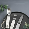 thumbnail image 7 of MingX NexTool Multifunctinal Tableware 3-in-1 Knife Fork Spoon Set Stainless Steel Anti-rust Antiseptic for Outdoor Camping Picn (Sawtooth), 7 of 7