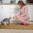 thumbnail image 3 of Yellow and Brown Of Cheetah Print Kitchen Rugs Sets Of 2,Anti Fatigue Kitchen Mat Rugs Non Slip Washable,Decorative Kitchen Floor Mats for Kitchen,Sink,Laundry,17"x30"+17"x47", 3 of 7