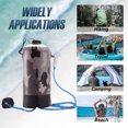 thumbnail image 3 of AFISHTOUR Portable Camping Shower, 5 Gallons/20L Solar Shower Bag with Foot Pump for Camping, Beach (Grey), 3 of 7