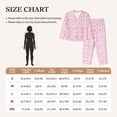 thumbnail image 4 of Haiem Ribbon Bow Pattern Women’s Long-sleeve Sleepwear,Sleepwear Set,2-piece Loungewear Set,Soft PJs Comfy Nightwear with Pockets-, 4 of 7