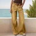 thumbnail image 2 of Abomasnow Wide Leg Jeans for Women Trendy High Waisted Stretchy Denim Pants 90s Baggy Jeans Trouser Jeans with Pockets, 2 of 8