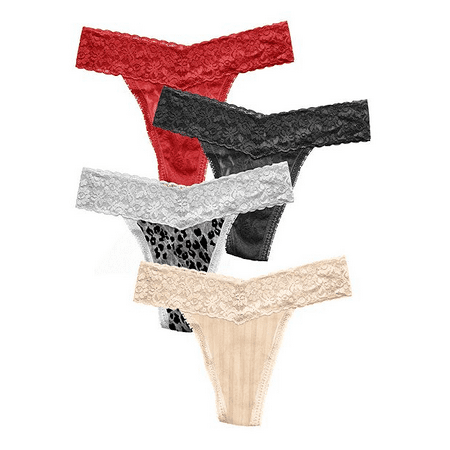 - Maidenform Women's All Over Lace Thong - 4 Pack