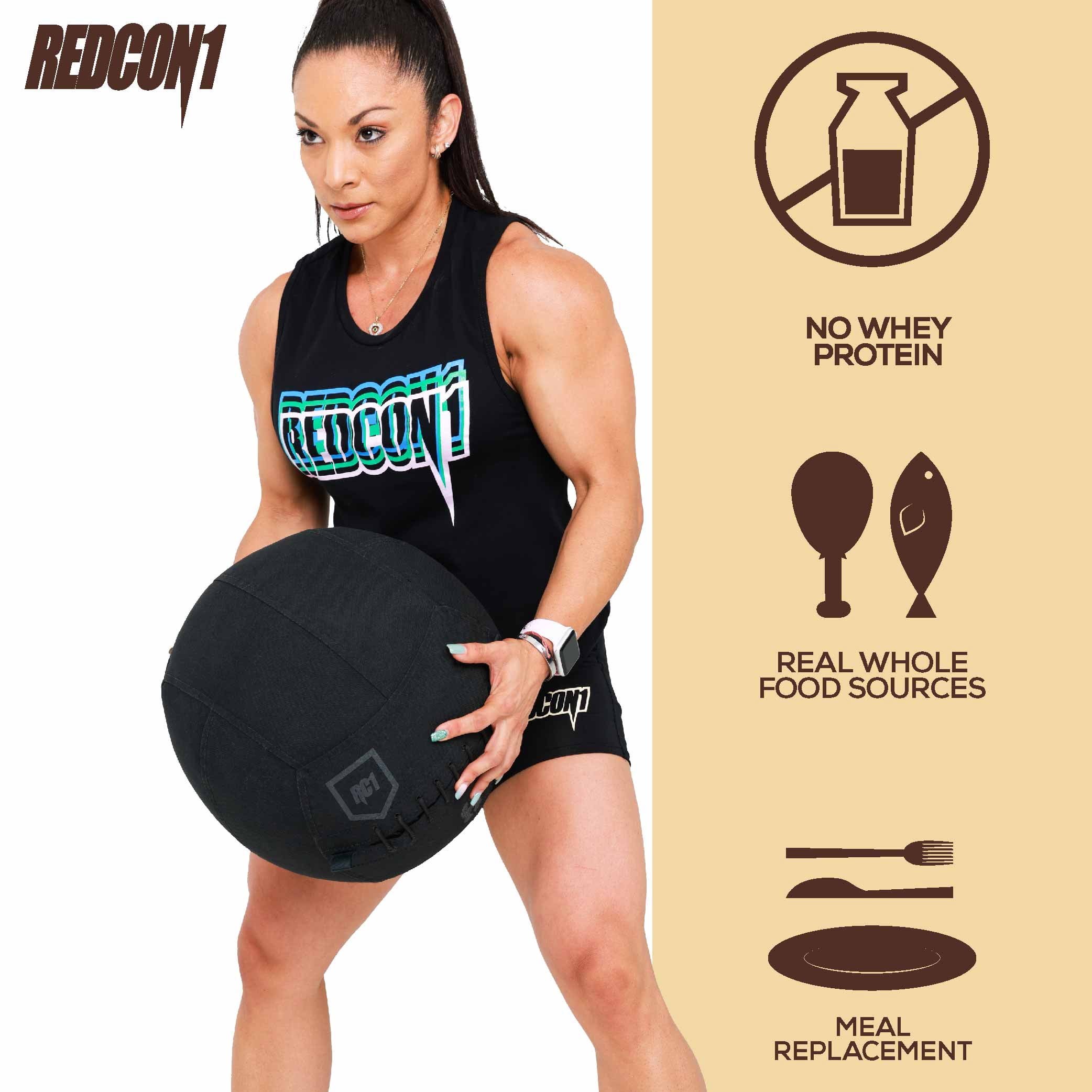 Redcon1, MRE 7lb, Real Whole Food Meal Replacement, Oatmeal Chocolate Chip, Powder, 25 Servings