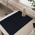 thumbnail image 6 of Baoblaze Dish Drying Mat Hot Pot Holder Dry Fast Easy Clean Utensil Drying Board Draining black, 6 of 8