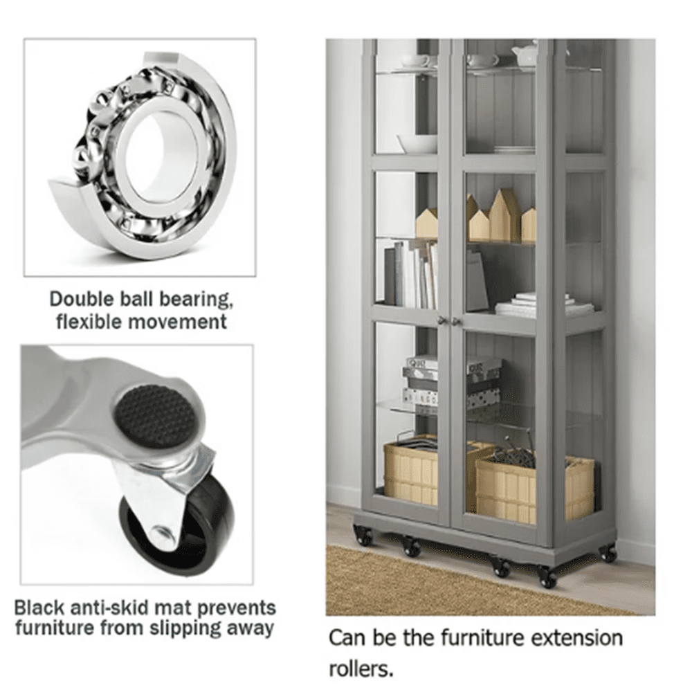 ZOUYUE Furniture Mover with Wheels & Furniture Lifter Set, 360° Rotation Wheels Furniture Dolly, 1100 Lbs Capacity, for Moving Heavy Furniture, Refrigerator, Sofa, Cabinet