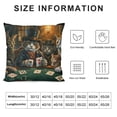 thumbnail image 5 of Orinice Cute Cat Graphic Decorative Throw Pillow Cover for Home Couch Living Room Bed Sofa - Square 1PC 24x24in, 5 of 5