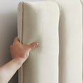 thumbnail image 5 of Taomika, Queen Size Tufted Upholstered Platform Bed Frame with Adjustable Height Headboard-Beige, 5 of 7
