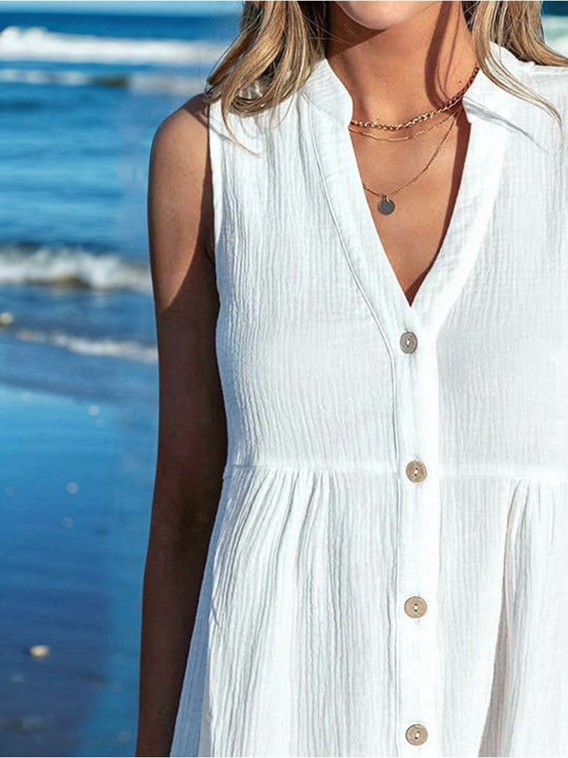 blue dress for baby girl The Perfect Cotton Maxi Beach Dress  Betina Roza