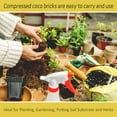 thumbnail image 7 of Pack of 3 Organic Coco Coir Bricks- 100% Natural Compressed Coco Peat Brick Coconut Fiber Substrate with Low EC& pH Balance, Coir Plant Soil Enhance Root Growth for Herbs, Flowers, House Plants, 7 of 7