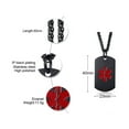 thumbnail image 7 of MetalJC Stainless Steel Medical Alert ID Necklace Pendants for Men Women, Engraved Adrenal Insufficiency, 7 of 7