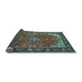thumbnail image 2 of Ahgly Company Indoor Rectangle Medallion Light Blue Traditional Area Rugs, 2' x 3', 2 of 4