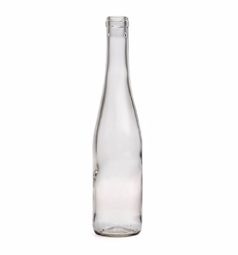 375 Ml Split Clear Wine Bottles, Cork Finish