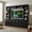 Black, variant on 4-Piece Mid-Century Wall Unit Entertainment Center with Bookshelf for TVs Up to 70", Versatile TV Stand with Adjustable Shelf for Living Room