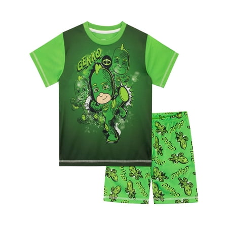 

PJ Masks Boys Green Gecko Short Sleeve & Leg Pajamas Sizes 3-10