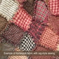thumbnail image 5 of 40+ Farmhouse Red & Black Homespun 5"x5" Pre-Cut Quilt Squares Charm Pack by JCS Fabric, 5 of 6
