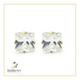 thumbnail image 7 of BEBERLINI Men Stud Earrings CZ 14K Gold Plated Stainless Steel Jewelry Square 9 mm, 7 of 7