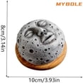 thumbnail image 3 of 2 Pcs Resin Aromatherapy Buddha Backflow Incense Burner Home Decor Meditation Zen Relaxing Gift with Base and Incense Sticks, 3 of 9
