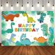 thumbnail image 4 of Decoraciones de fiesta de cumpleaños de dinosaurio de dibujos animados, globos de látex, bolsa de regalo para Baby Shower, taza, plato, paja, recuerdos para niños, suministros para fiestas, 4 of 5