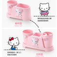thumbnail image 4 of Kawaii Sanrio Hello Kitty Toothbrush Holder Cartoon Plastic Toothbrush Holder Mouthwash Cup Toothpaste Tube Storage Rack, 4 of 7