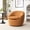 Yellow, variant on Fabric Barrel Chair with 360° Swivel, Gray Color / Relaxing in Living Room