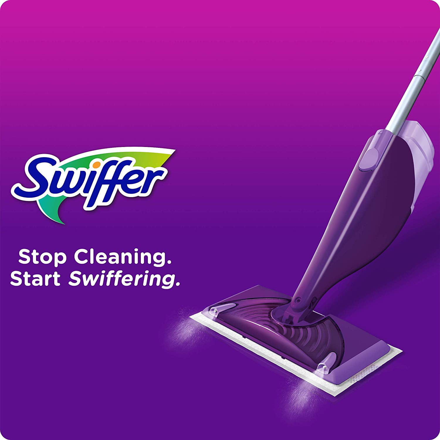 Swiffer WetJet Starter Kit Double Nozzle 16.9-fl oz Spray Mop in the Spray  Mops department at