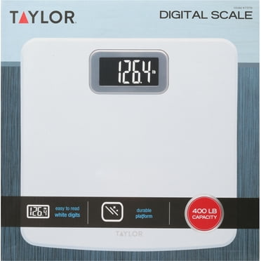 Taylor Digital White Glass Bath Scale