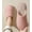 Pink, variant on Cotton - Linen Home Slippers - Warm, Anti - Slip, Wear - Resistant, Casual Closed - Toe Slippers House Bedroom Slippers for Woman