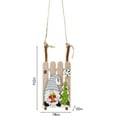 thumbnail image 4 of Cheapark Wooden Christmas Sled Pendants - Tree Ornaments for Office & Party Hanging, Festive Decor for Holiday Season, 4 of 7