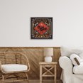 thumbnail image 2 of Stupell Industries Fright Night Bat & Botanicals Black Framed Floater Canvas Wall Art design by Janelle Penner, 18 x 18, 2 of 9