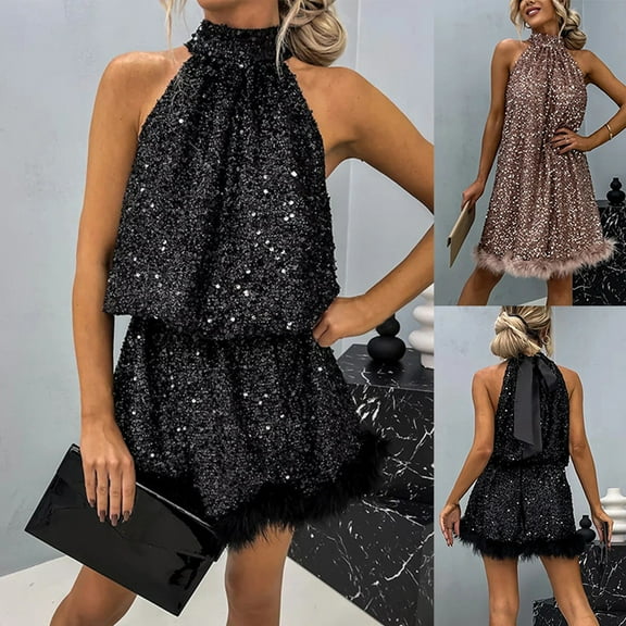 ZZwxWA Womens Trendy Sequin Dress Long Sleeve Mini Cocktail Dress Women Wedding Guest Dress Plus Size Prom Dresses with Belt