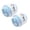 Blue, variant on Knitting Yarn 5 Strands Rainbow Cotton Crochet Thread, Diy Sweater Scarf Yarn for Hand Knitting, Soft Wool Blend for Beginners (2 Packs)