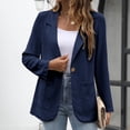 thumbnail image 6 of Drovellove Women's Long Sleeve Blazer Open Front Suit Jacket with Pockets | Casual Work Blazer for Office Professional Attire - Lightweight Polyester Layering Piece for Business Meetings or Weekend, 6 of 9