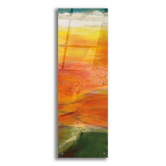 Epic Art 'Bog Journey III V2' by Jo Maye, Acrylic Glass Wall Art, 16"x48"
