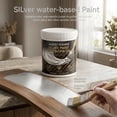 thumbnail image 3 of Water-Based Silver Paint For Metal & Wood, Quick-Drying, With A Shiny Silver Finish, 2.7/5.3/10.6/17.6 Oz Metallic Silver Paint For Diy Crafts & Home Decor (500g), 3 of 6