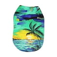 thumbnail image 2 of Funny Pets Clothes Cute Pet Summer T Shirts Hawaii Style Floral Cat Shirt Hawaiian Printed Pet T Shirts Breathable Cool Clothes Beach Seaside Puppy Shirt Sweatshirt For Small Cat, 2 of 9