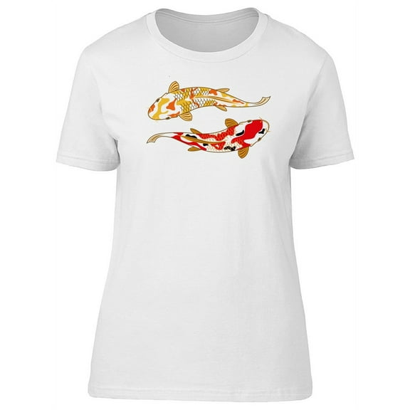 Two Colorful  Koi Fish Tee Women's -Image by Shutterstock