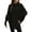 Black, variant on sweater for women Women's Pullover Sweater High Neck Button Batwing Sleeve Knit Pullover Sweater For Autumn And Winter Fashion