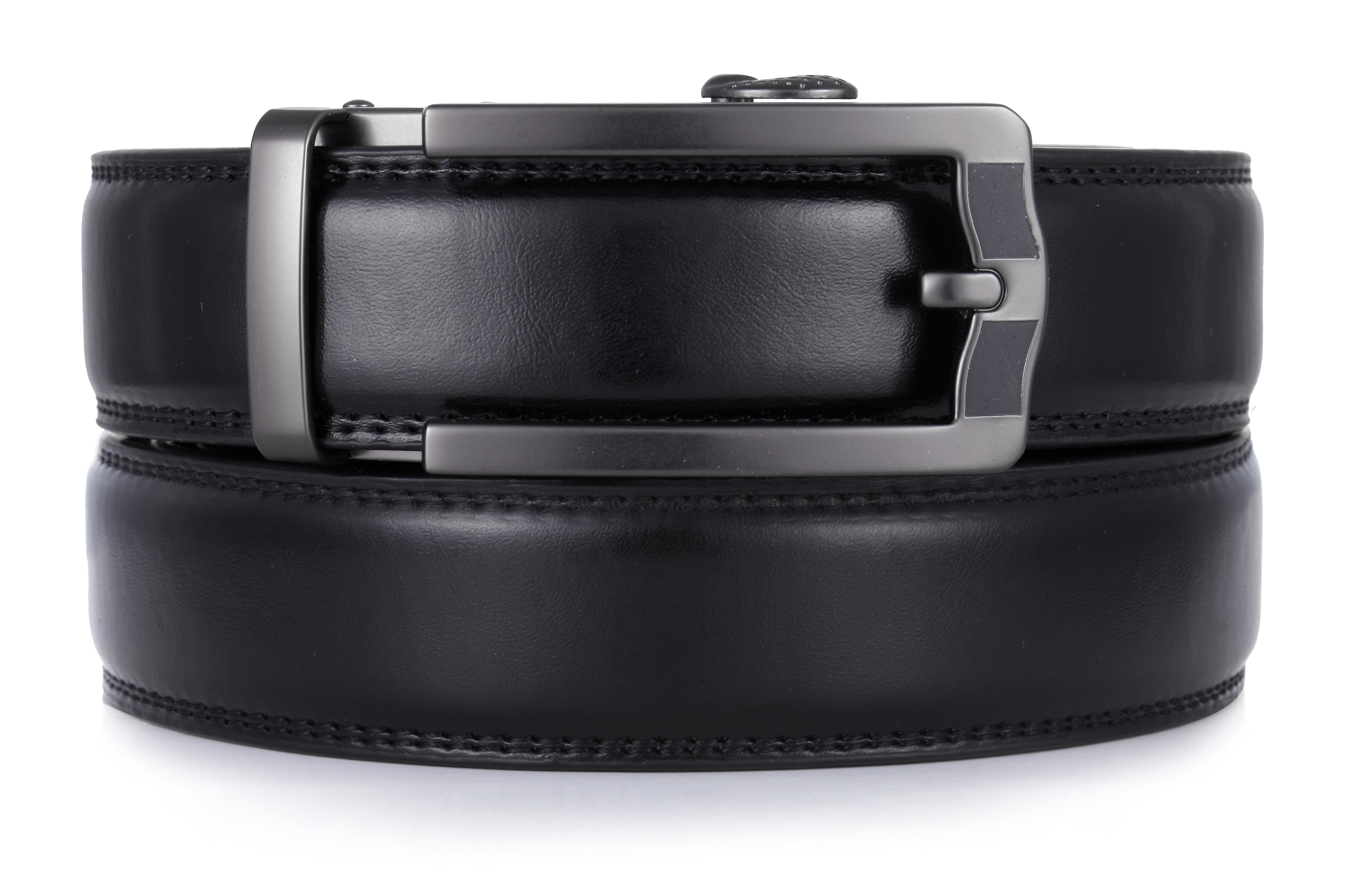 Men's Leather belt 38" Dress & Casual Automatic Lock genuine leather belt B New 