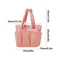 thumbnail image 3 of SLYNSHome Mesh Shower Caddy Tote,Large Shower Basket Portable Quick Dry Hanging Toiletry Bag Bath Organizer for Dorm,Gym,Camp,Travel - Pink, 3 of 7