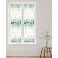 thumbnail image 2 of Window Privacy Film Blue Green Eucalyptus Stained Glass Window Film Decorative Sun Block Window Cover Sage Gradient Leaves Butterfly Window Clings Static Adhesive Sticker for Bathroom 29.5"x118", 2 of 7