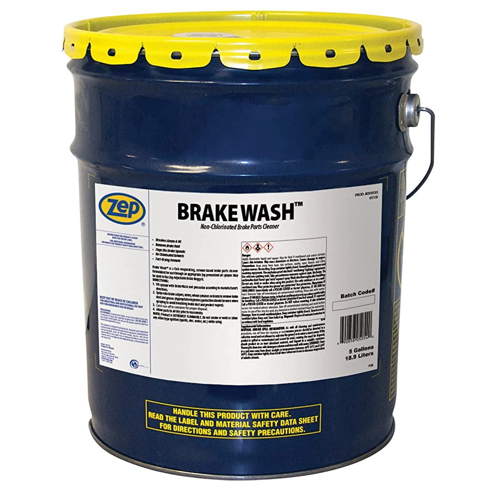 Zep Brake Wash Liquid NonClorinated Brake Parts Cleaner 5 Gallon