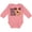 Mauve, variant on Inktastic Doggone Cute- happy puppy Boys or Girls Long Sleeve Baby Bodysuit