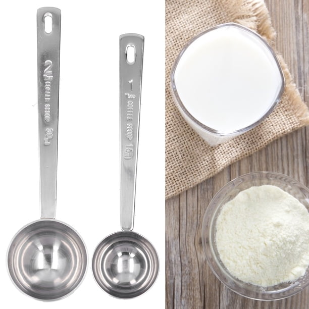 Cucharas Medidoras, Cucharas De Acero Inoxidable 304 Con Largo Para Leche En Polvo