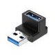 thumbnail image 1 of 5V 3A Conector 10Gbps Tipo-A Macho a Tipo-A Hembra Adaptador OTG para computadora (C), 1 of 2